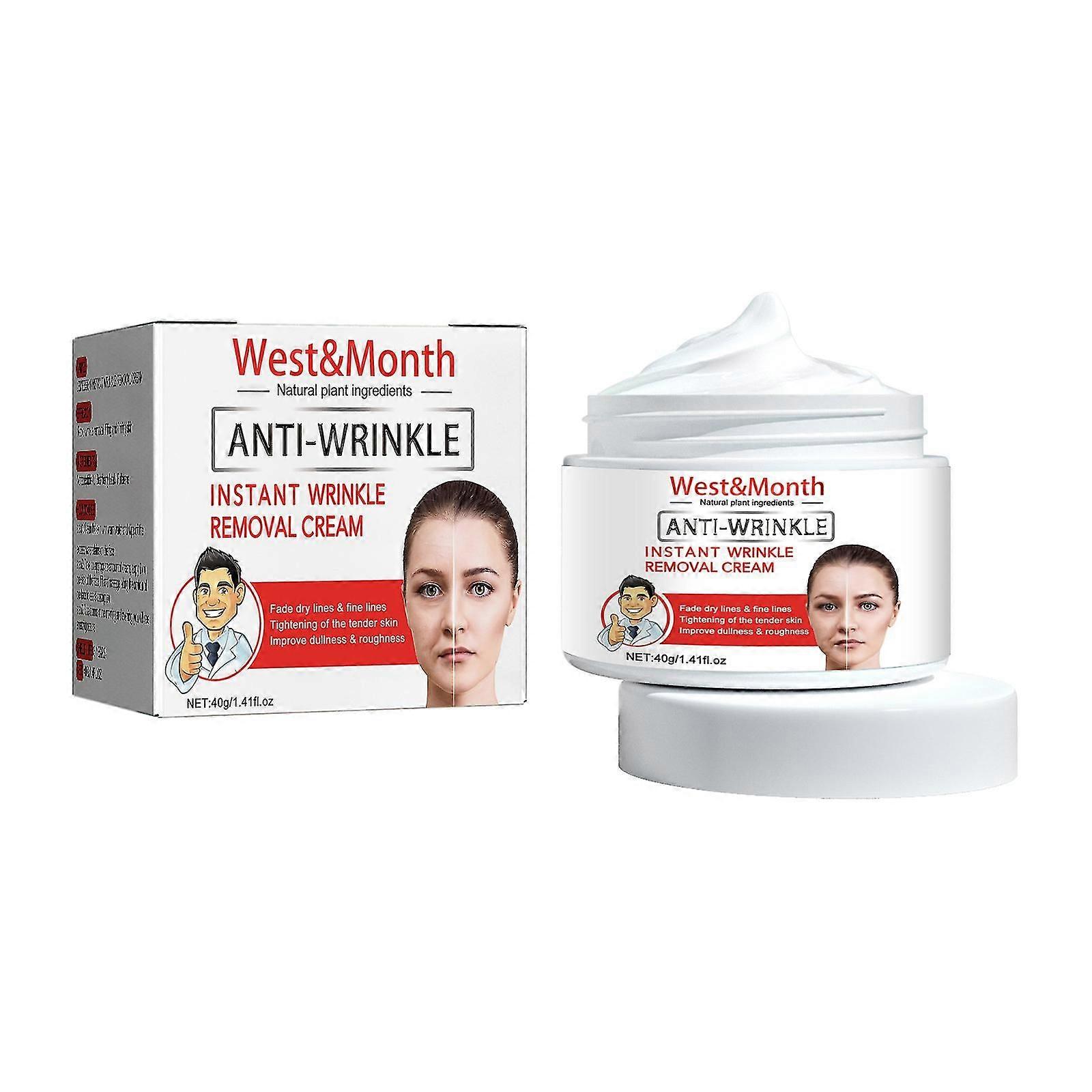 West&Month Instant Anti-Wrinkle Cream, Fading Fine Lines, Lifting, Firming, Anti-Wrinkle, Hydrating, Moisturizing and Rejuvenating Cream.