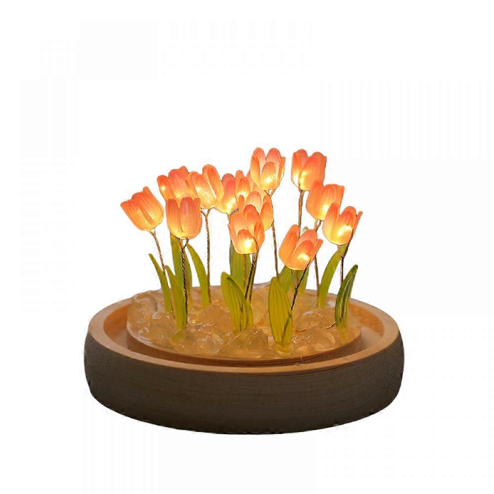 Tulip Nightlight Handmade DIY Material Package Creative Desktop Atmosphere Light Decoration