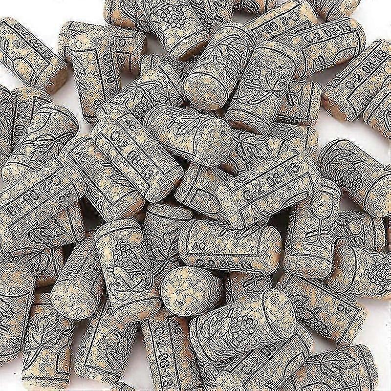 100 Pcs Wine Corks Stopper Natural Reusable Functional Portable Wine Cork Straight Stopper For Bottling Of Wines - WK