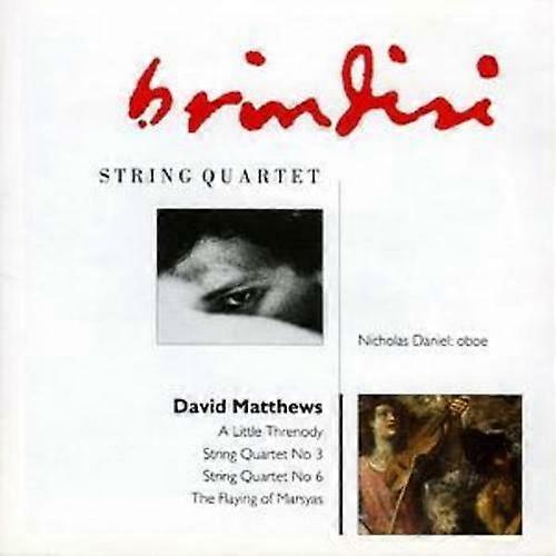 David Matthews Little Threnody A String Quartets (Brindisi String Qtt) CD