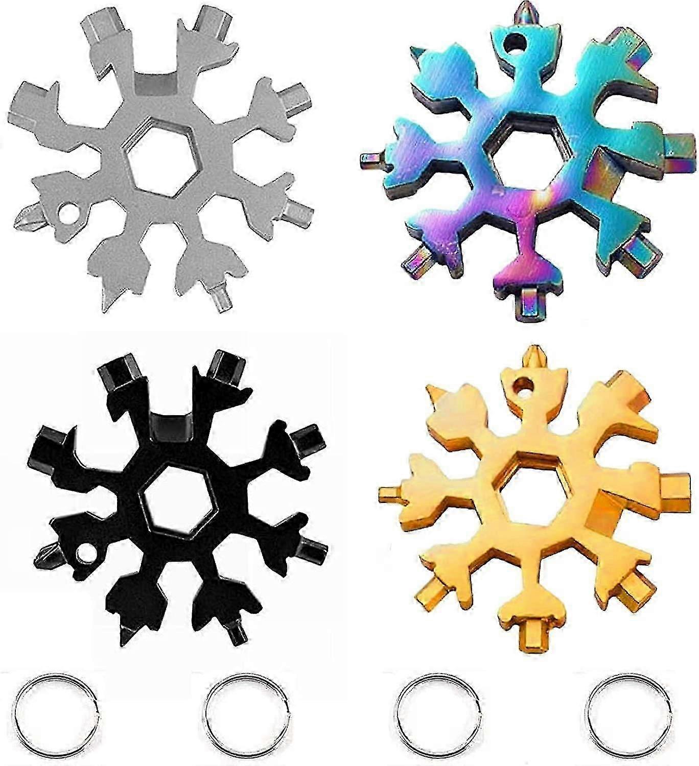 Schneeflocke 18-in-1 Multi-Tool, langlebig und tragbar zu nehmen (4pack)