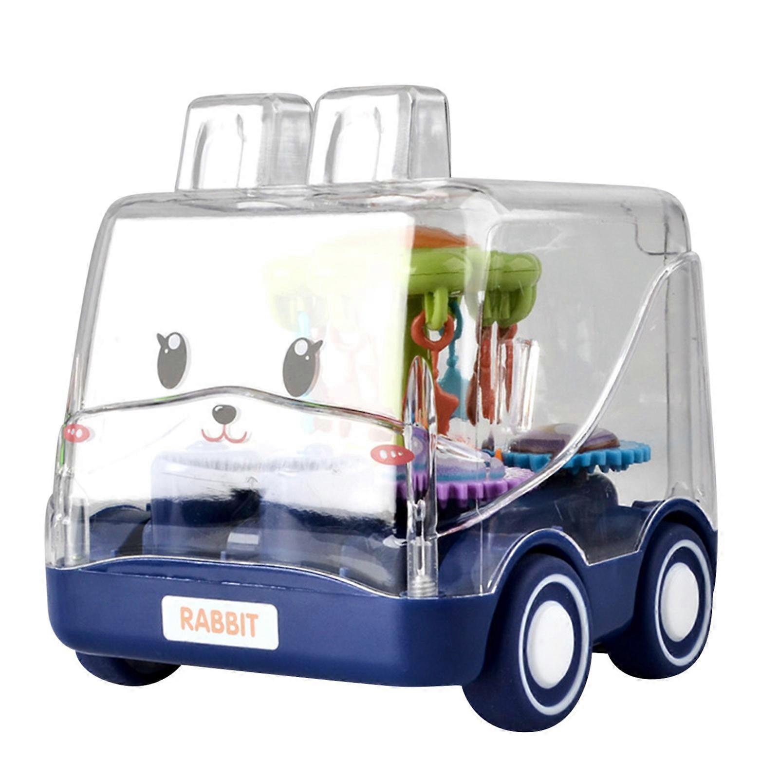 Funny Gear Car Transparent Bus Car Child Fall Concept Car Problem-Solving Skills