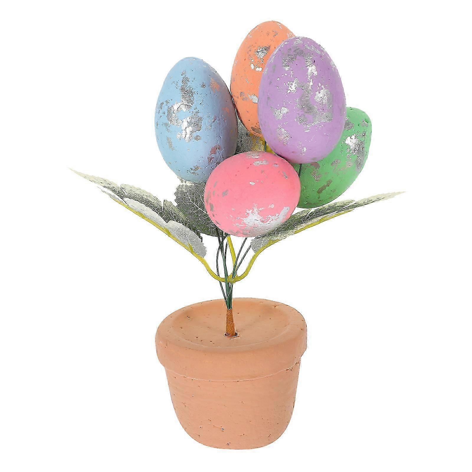 Easter Egg Bonsai Decoration Easter Egg Decoration Easter Desktop Decoration