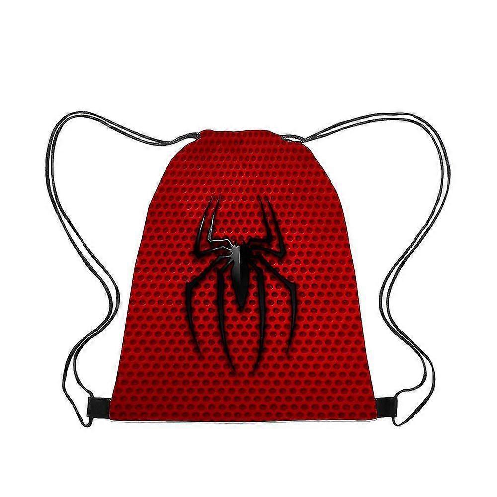 3d Spider-man Drawstring Pocket Spider-man Strap Pocket Portable Drawstring Strap Pocket Backpack High Quality