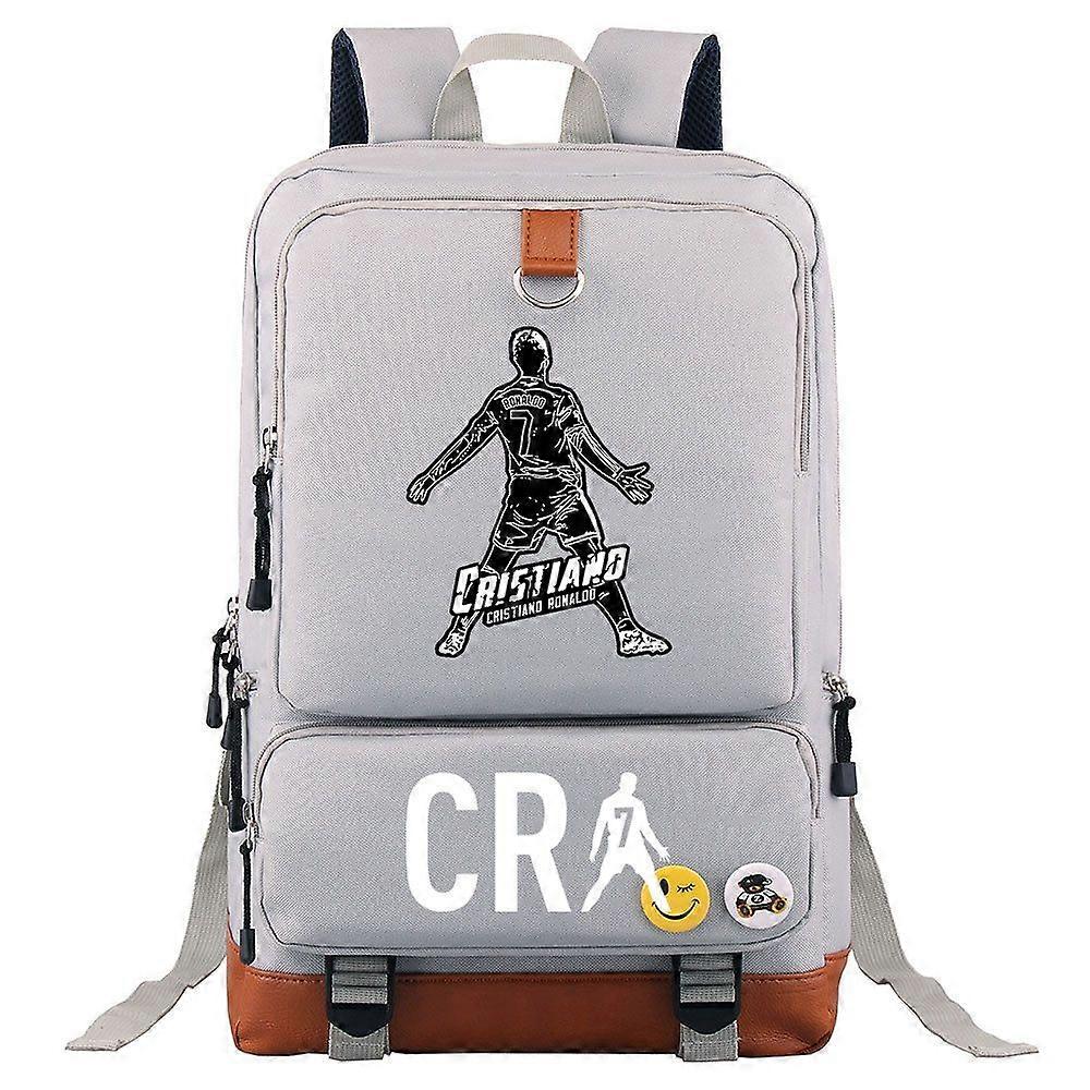 Cr7 حقيبة ظهر كمبيوتر كاجوال للرجال - حقيبة مدرسية للسفر للكمبيوتر المحمول - أسود حقيبة ظهر للطلاب للمراهقين - ديلي موتشيلاس للسفر