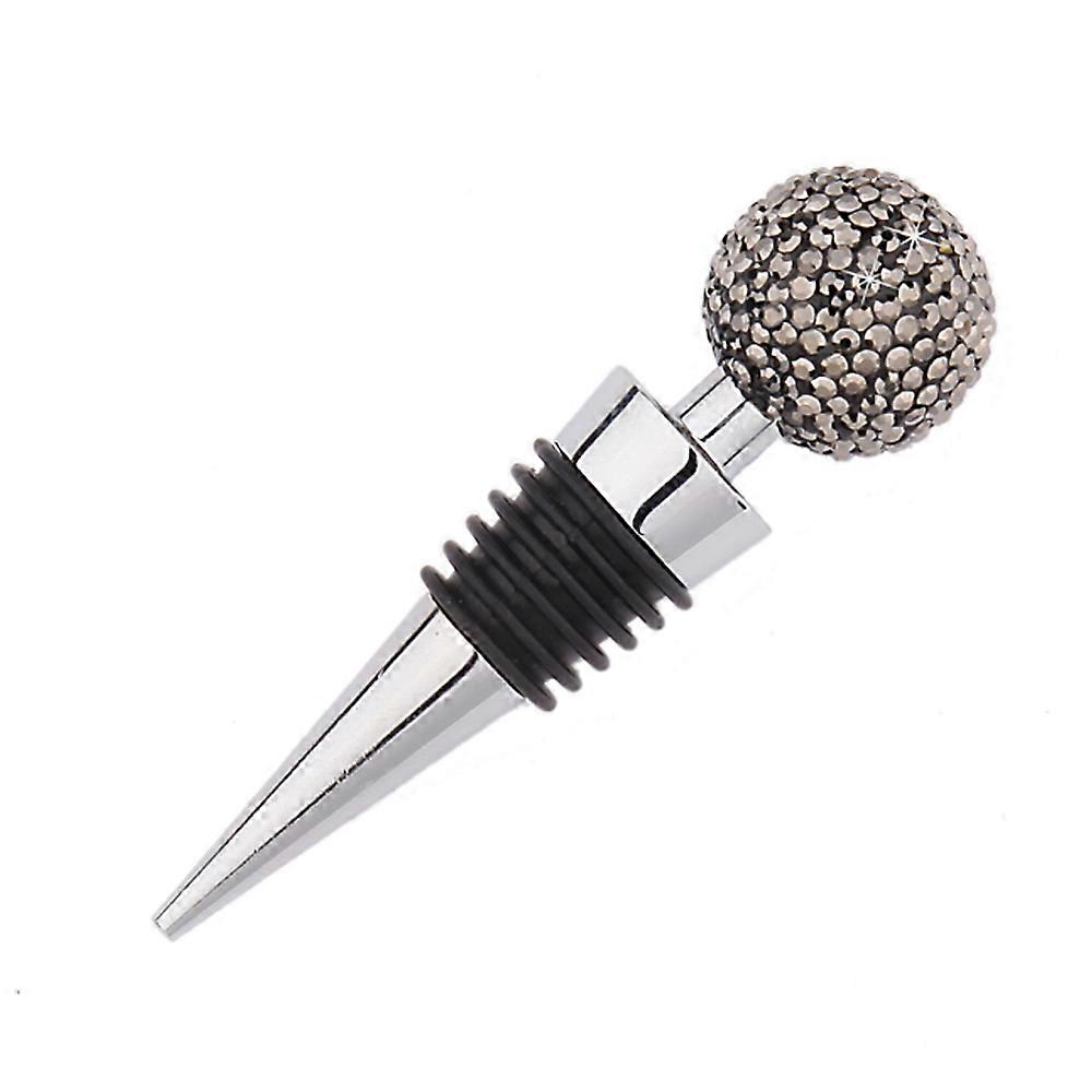 Elegant Decorative Crystal Wine Bottle Stopper, Unique Diamond Shaped Design for Wine Preservation and Style, Enhancing Any Table Setting with