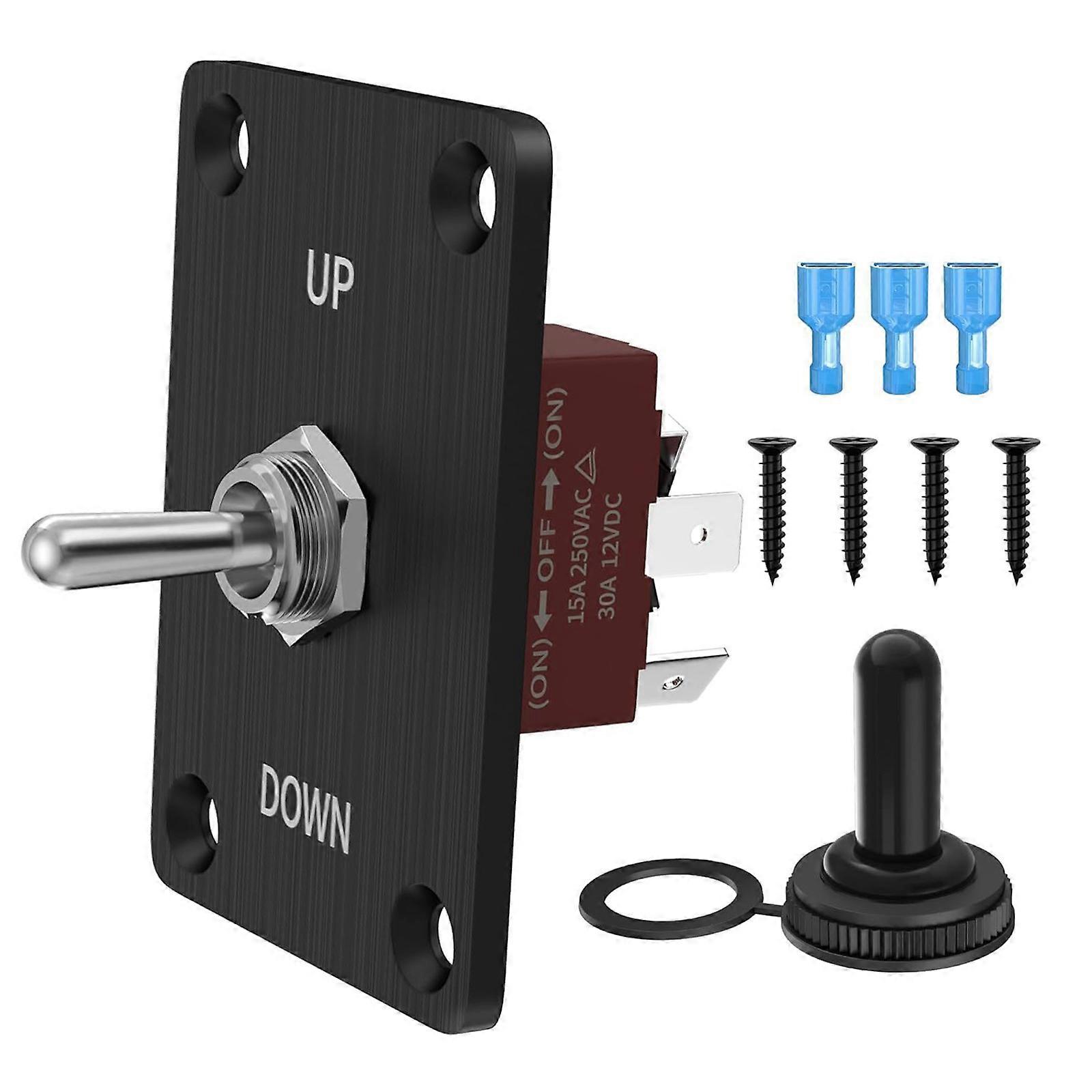High Strength Corrosion Resistant Toggle Switch for Marine Auto Use Weatherproof with Mounting Panel Easy Installation