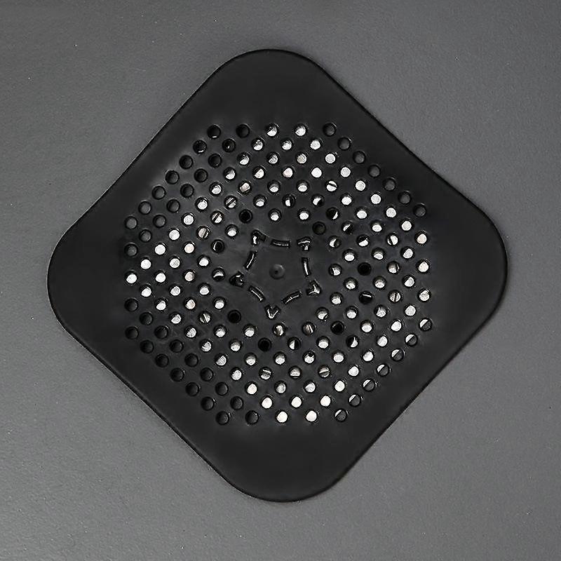 WTEMPO 1PC Square Bathroom Shower Hair Filter Sink Anti-Clog Filter Bathtub Shower Floor Drain Mat Silicone Kitchen Sink Mat Bathroom Tools