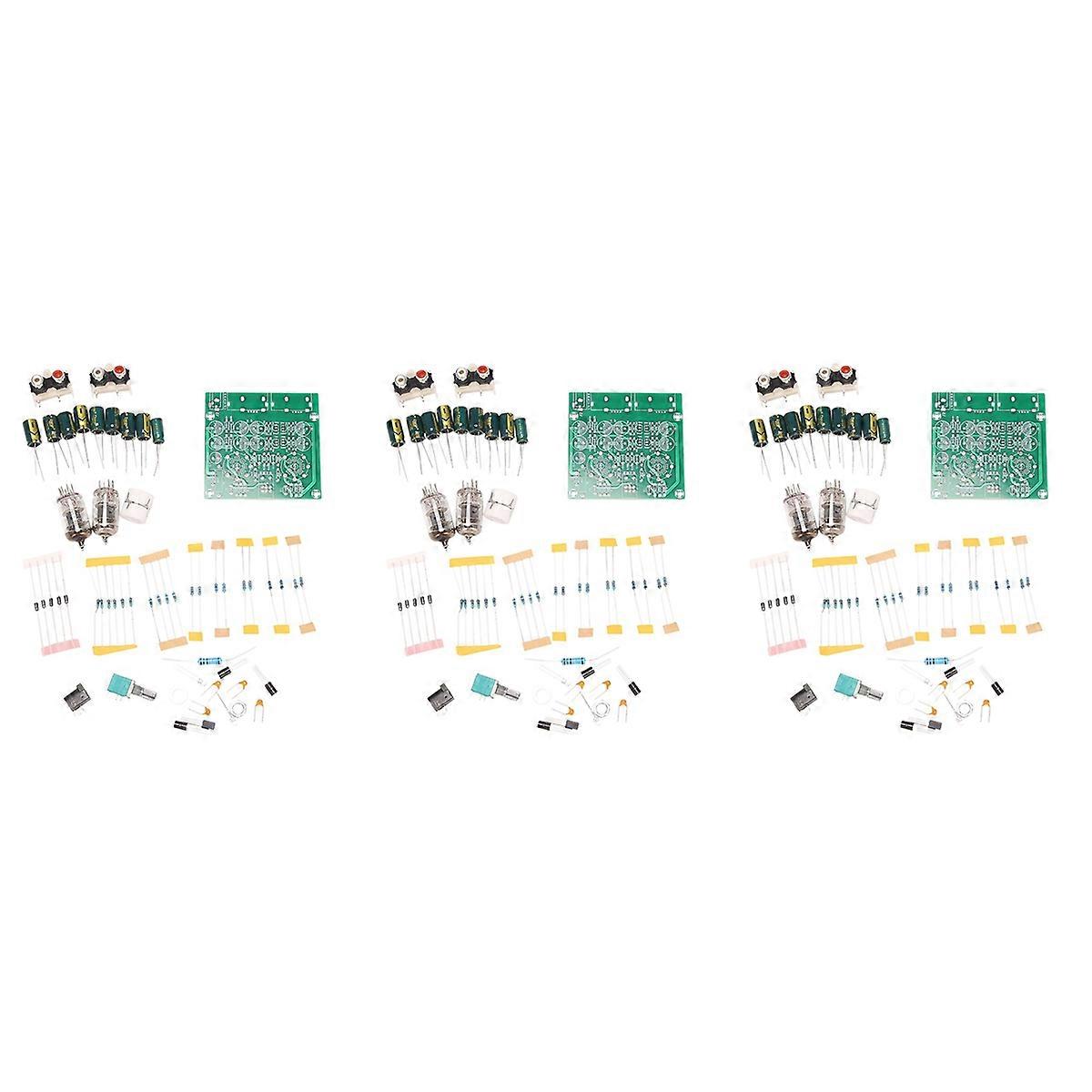 3X Tube Amplifiers Audio Board Amplifier Pre-Amp Audio Mixer 6J1 Valve Preamp Bile Buffer Diy Kits
