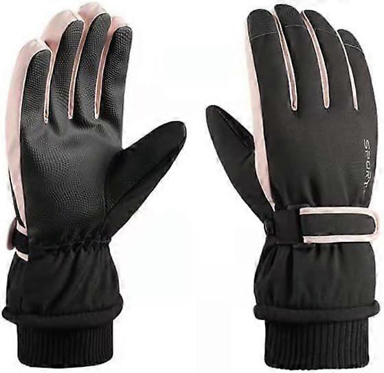 Women's Touch Screen Waterproof Windproof Ski Gloves