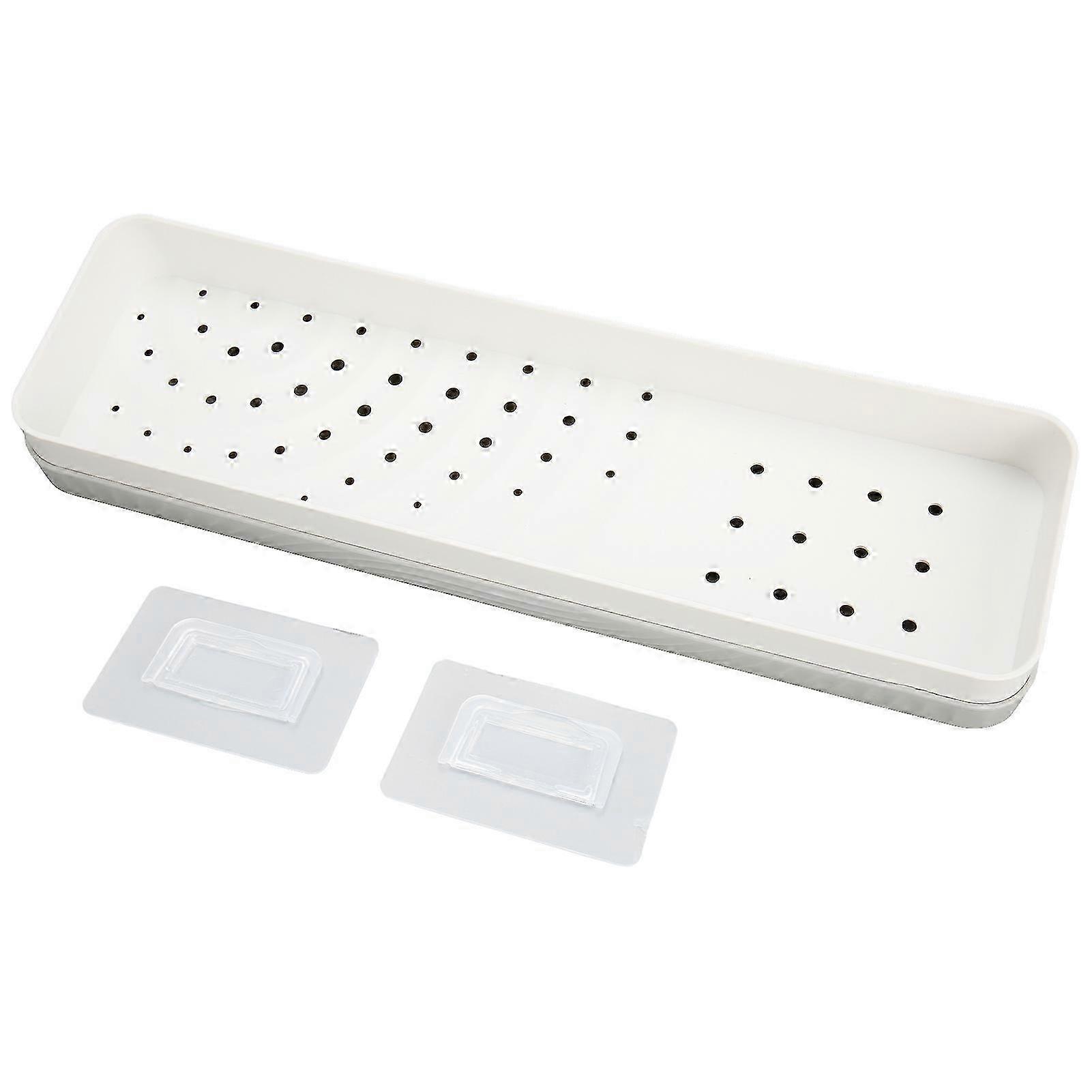 Wall Mounted Holder Box Space Saving Long Shape Punching Free Large Capacity Hanging Storage Box