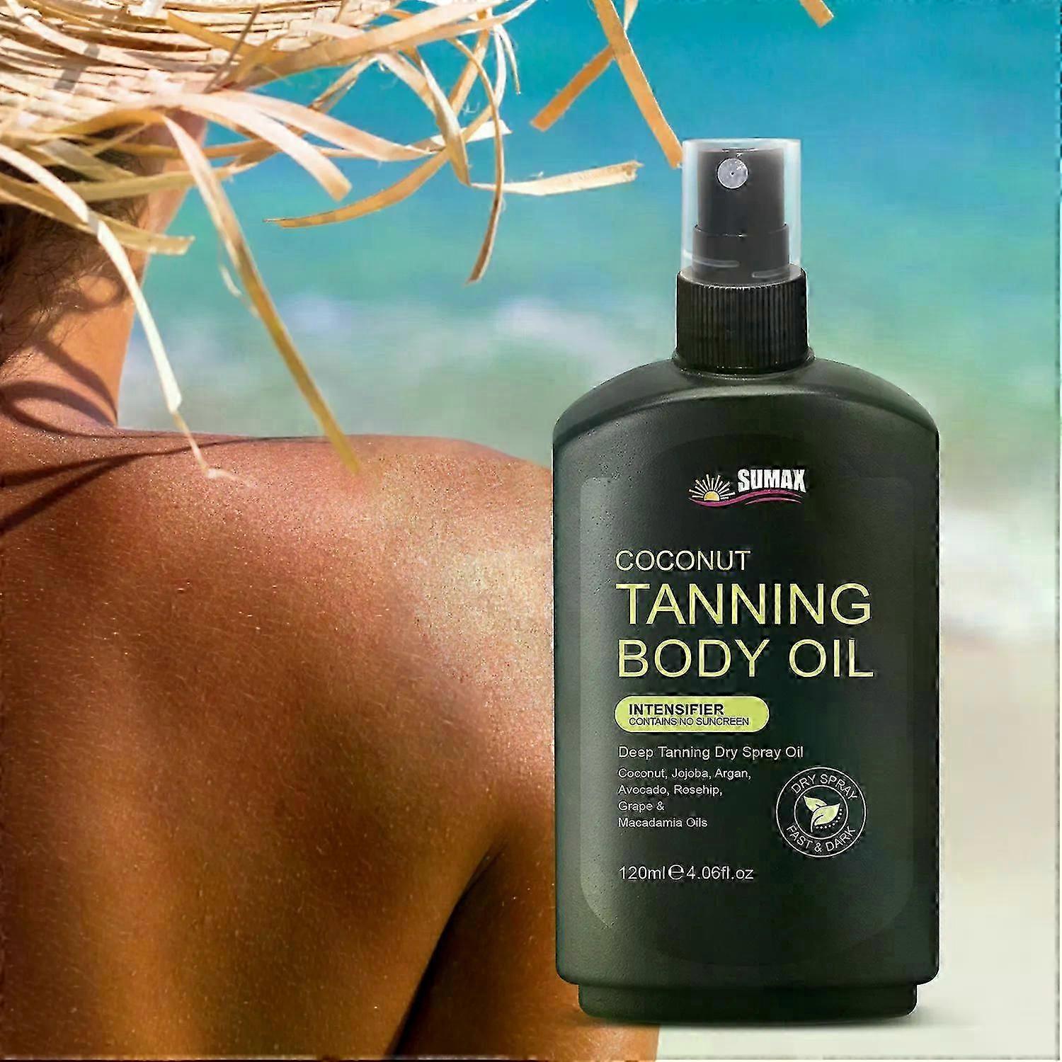 Tanning Body OilGet Tanned Intensifier SprayFast, Dark Outdoor Sun Tanner From Tan Accelerating Actives,Moisturizing