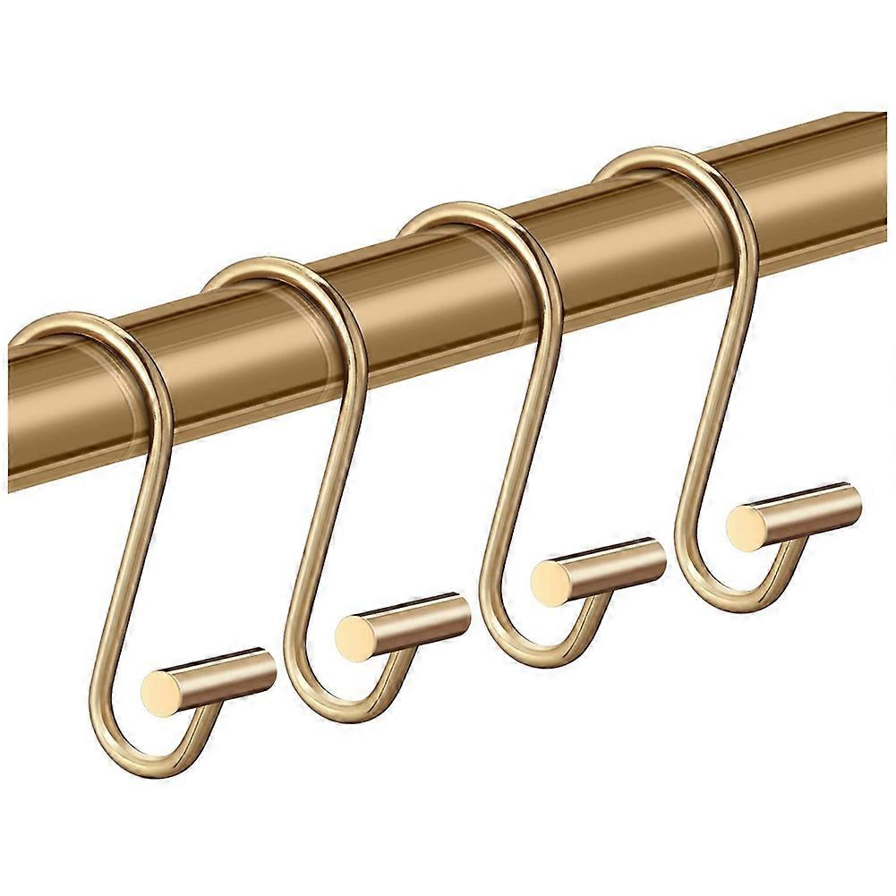 Shower Curtain Hooks Rings,Brass Shower Curtain Rings for Bathroom