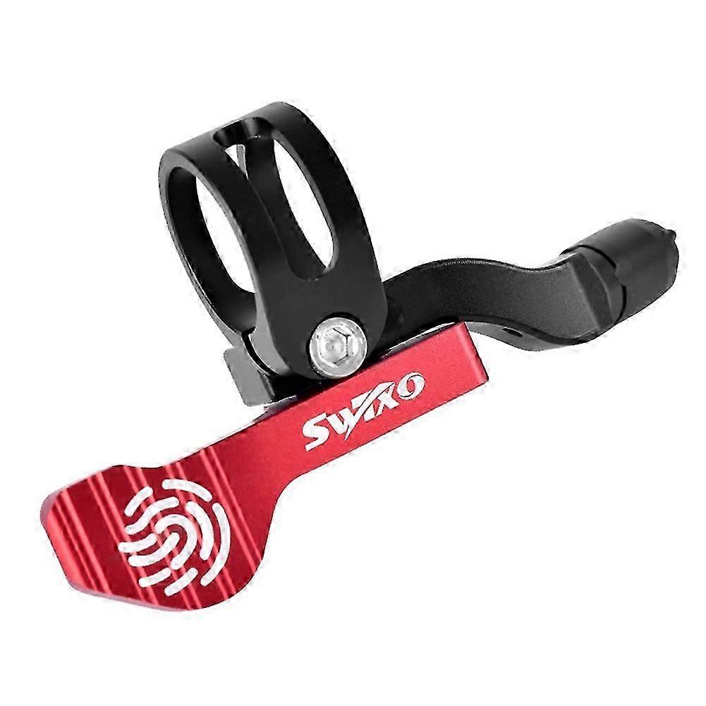 Bike Dropper Seatpost Remote Lever Adjustable Telescopic Controller for 22.2Mm Handlebar Clamp,Red