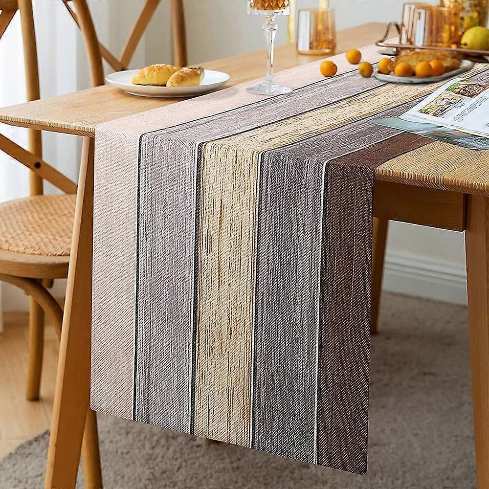 Gray Modern Table Runner, 33 x 183 cm, spring washable, modern summer kitchen table decoration