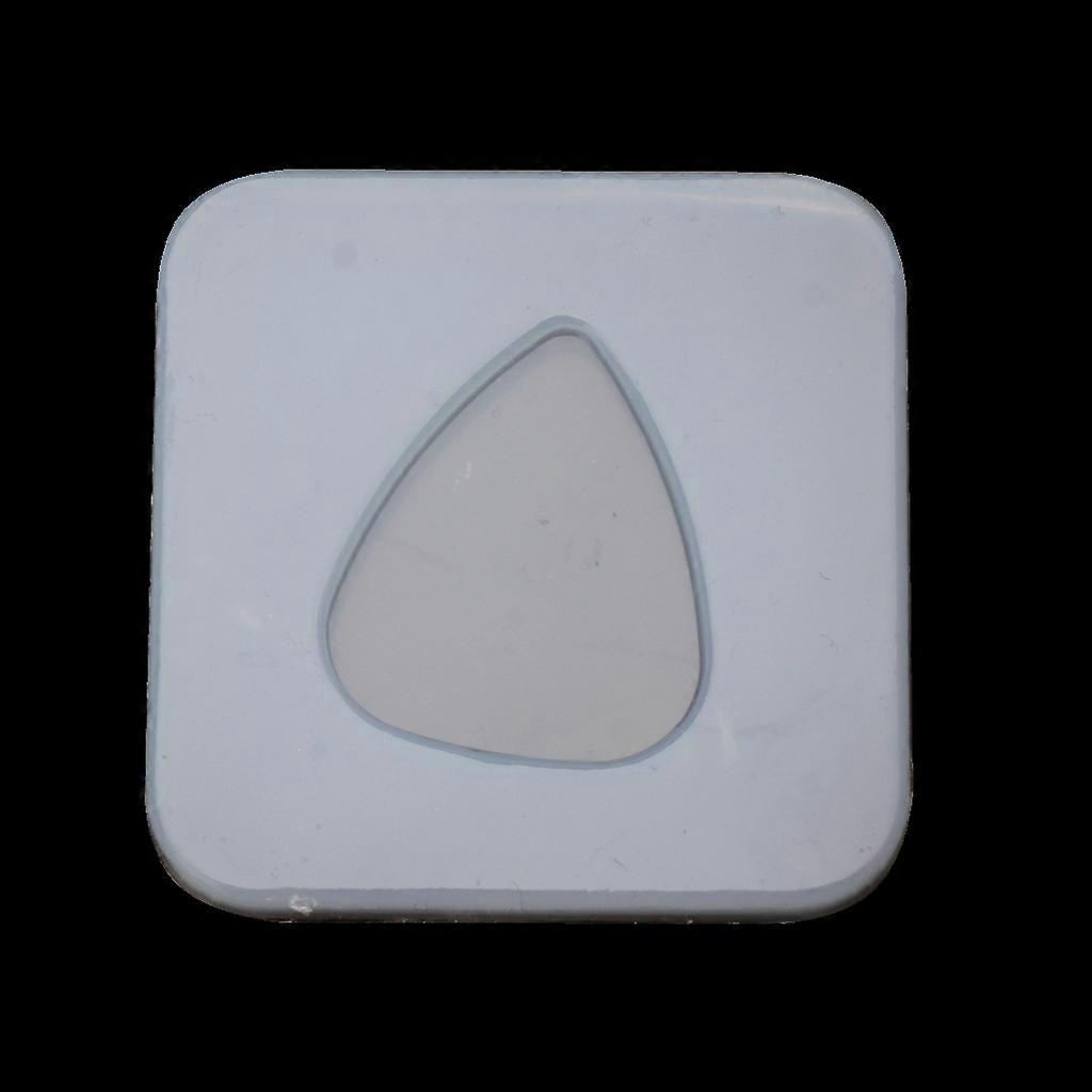 Guitar Pick Resin Molds for Triangle Plectrum Silicone Molds Guitar Pick for Case Epoxy Molds for Jewelry Casting Making White
