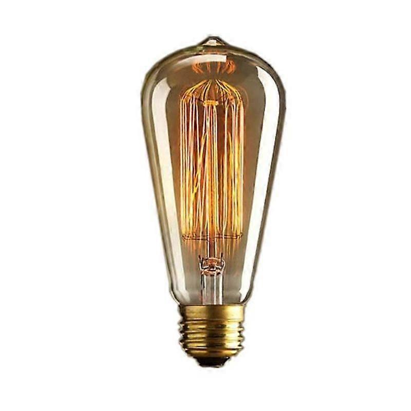 Bulb - Edison - Tungsten Filament ST64-E27 220v 40w - White - Retro Light