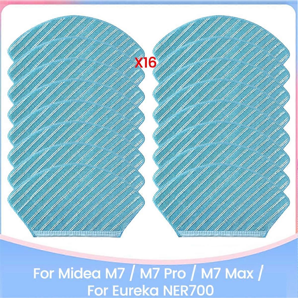 16PCS Mop Cloth Pads for M7/M7 Pro/M7 Max for NER700 Spare Parts Washable Mopping Pads Wipes Rag