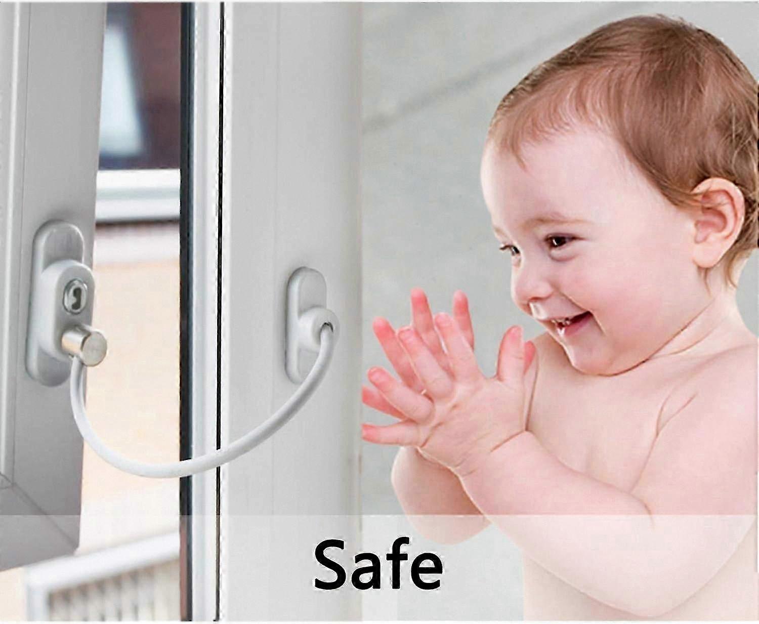 4 Pieces Child Safety Window Door Lock Restrictor