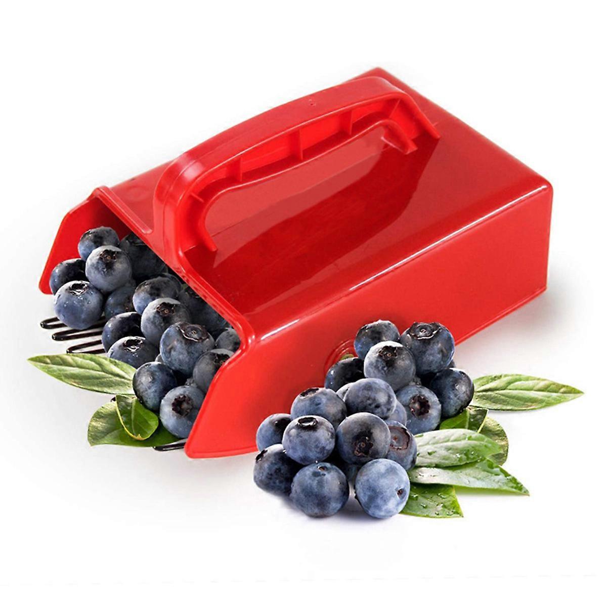 Berry Picker, Berry Pickers and Rakes with Metallic Comb and Ergonomic Handle for Easier Berry Picking, Blueberry Rake Scoop for Blueberries,