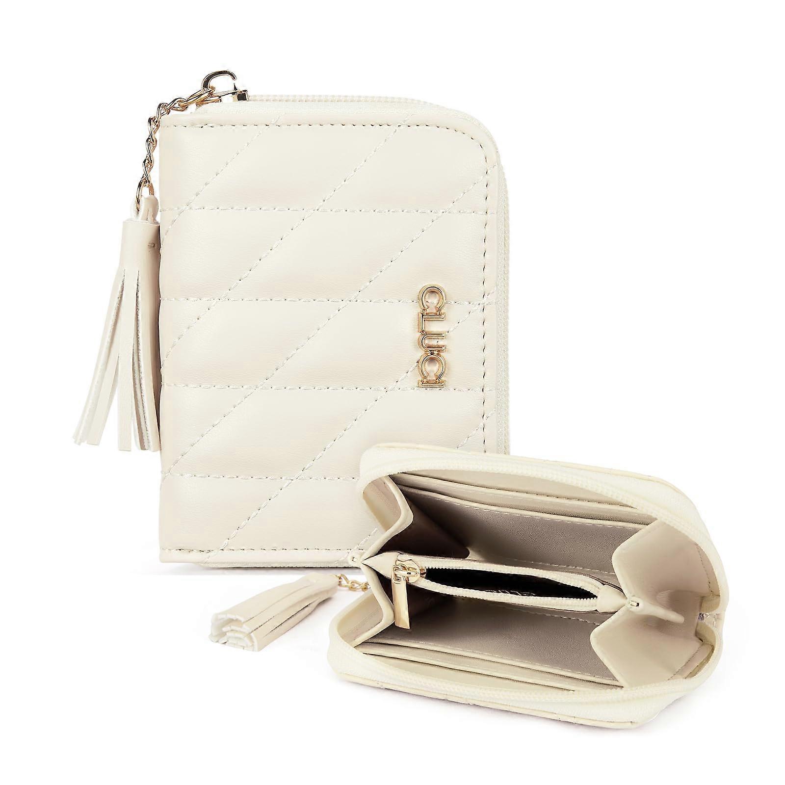 Small Wallet for Women - Two-Story Mini Card Holder with Zipper, Removable ID Window, Compact Design, Durable Material