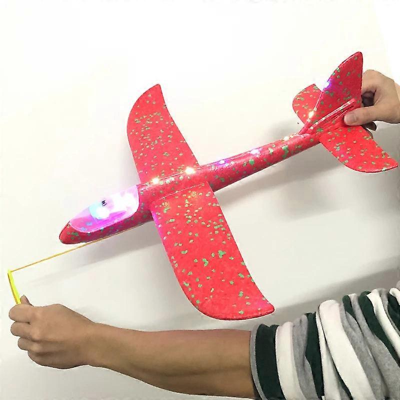 50cm Led Foam Glider Plane Toy - Light-up Outdoor Throw Airplane