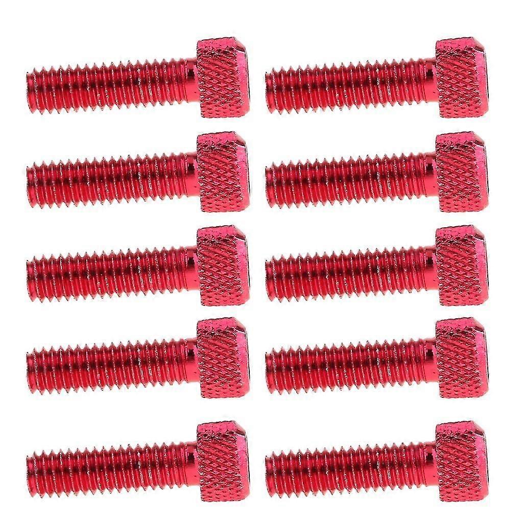 10pcs M6x20mm Aluminum Hex Socket Cap Screws Head Key Bolt Red