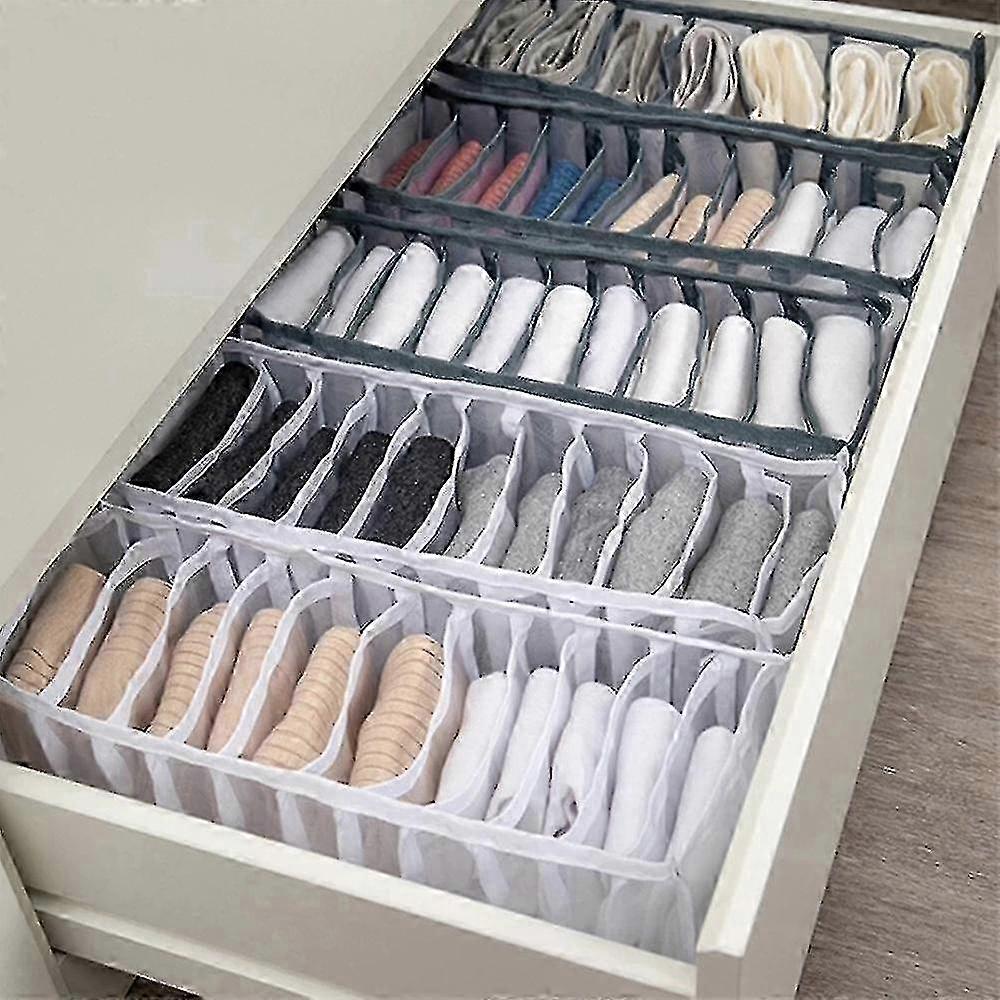 2pcs Drawer Organizer with Dividers for Clothes Storage