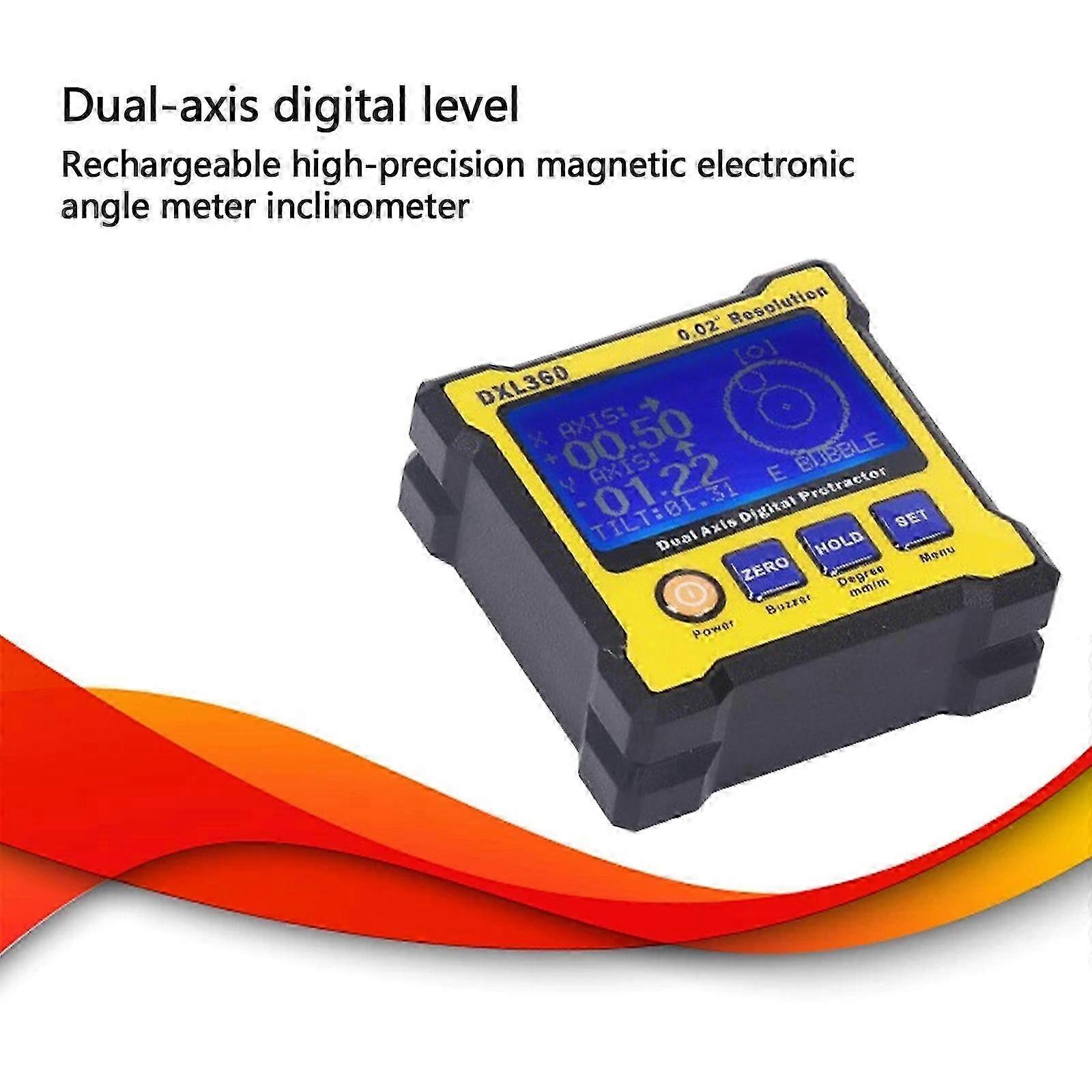 High -precision Digital Level Protractor Inclinometer Level Meter Angle Finder - FFY
