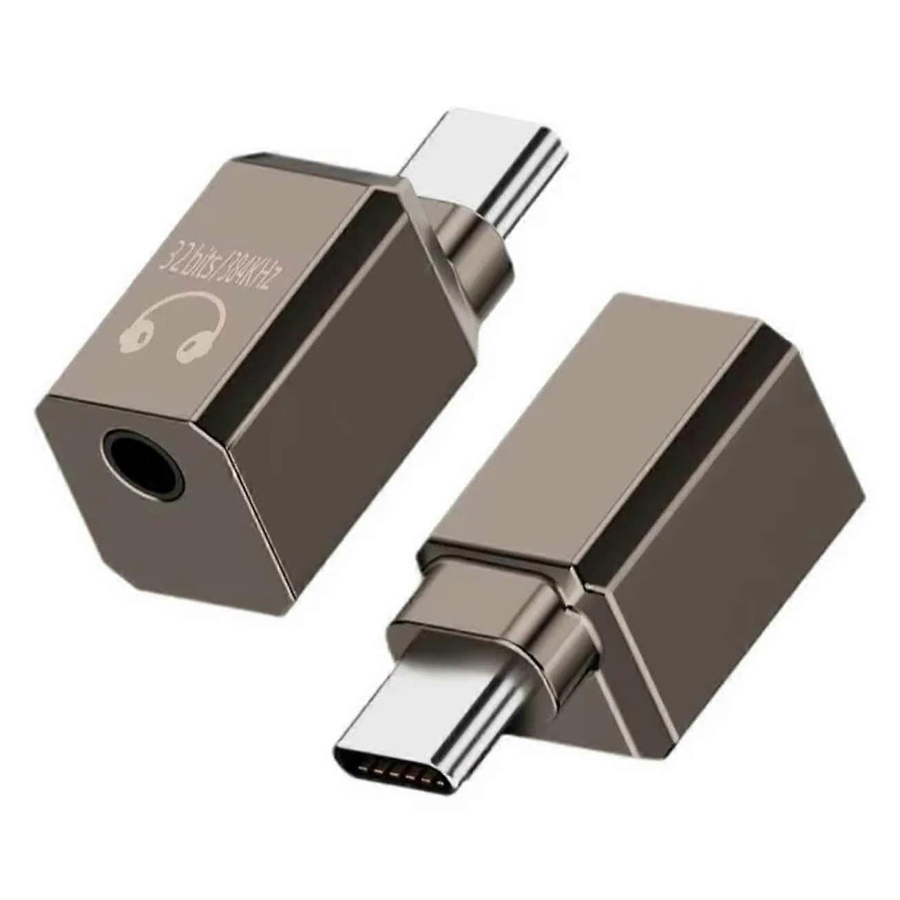 For iPhone 15/16 Type-C to 3.5mm Adapter AMP DAC 32bit/384kHz Digital Decoding Chip Headphone