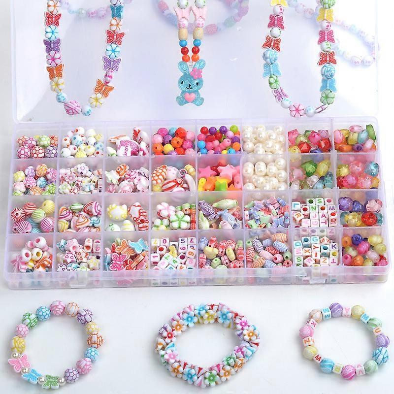 32 Grid Children's Beaded Toy Handmade DIY Beaded Educational Toy