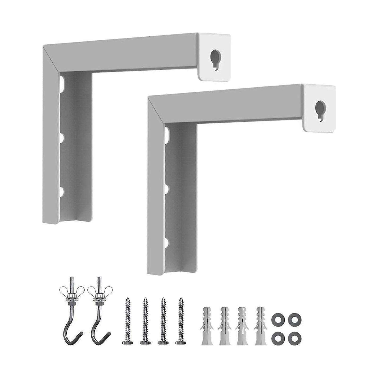 2Pcs Projector Curtain Wall Mount Bracket for Projector Screen Hotel Home