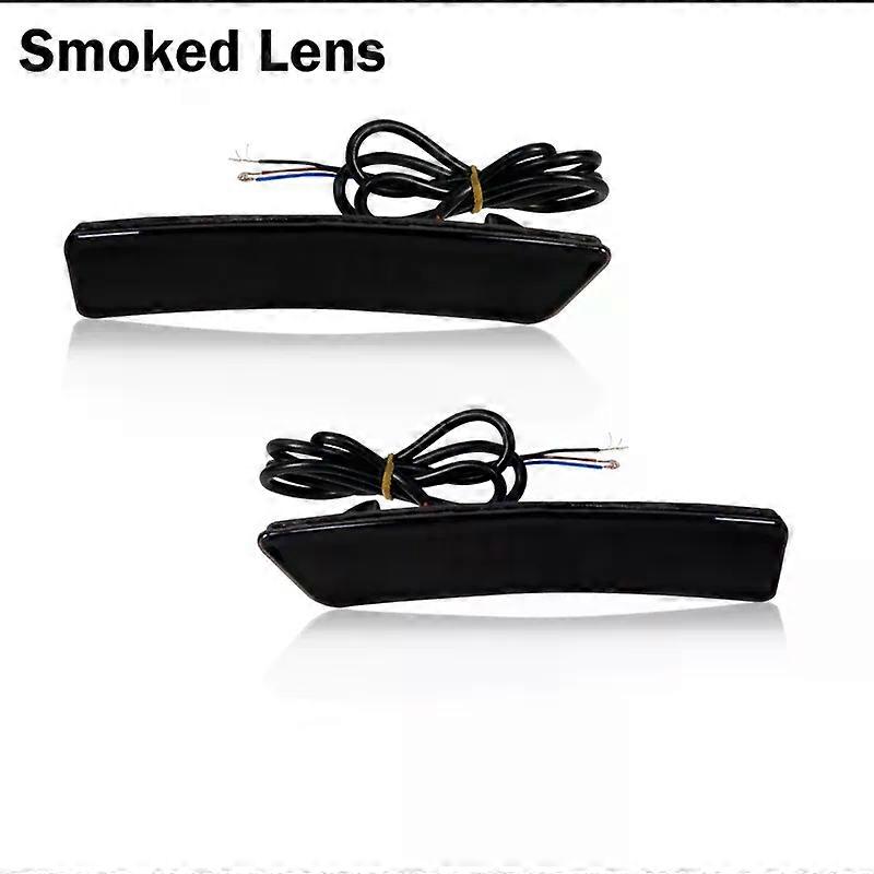 Switchback Dynamic Amber LED Front Side Marker Lights w/ White DRL Driving Lights For Lincoln MKX 2016-2018 & Nautilus 2019-2022