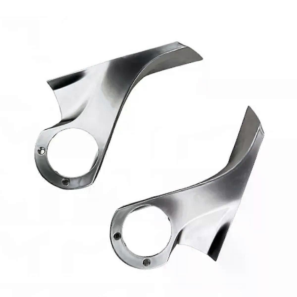 1Pair Car Rearview Mirror Inner Shell Chrome Trim Cover for Tesla Model 3 2015- Mirror Holder Upper Cover