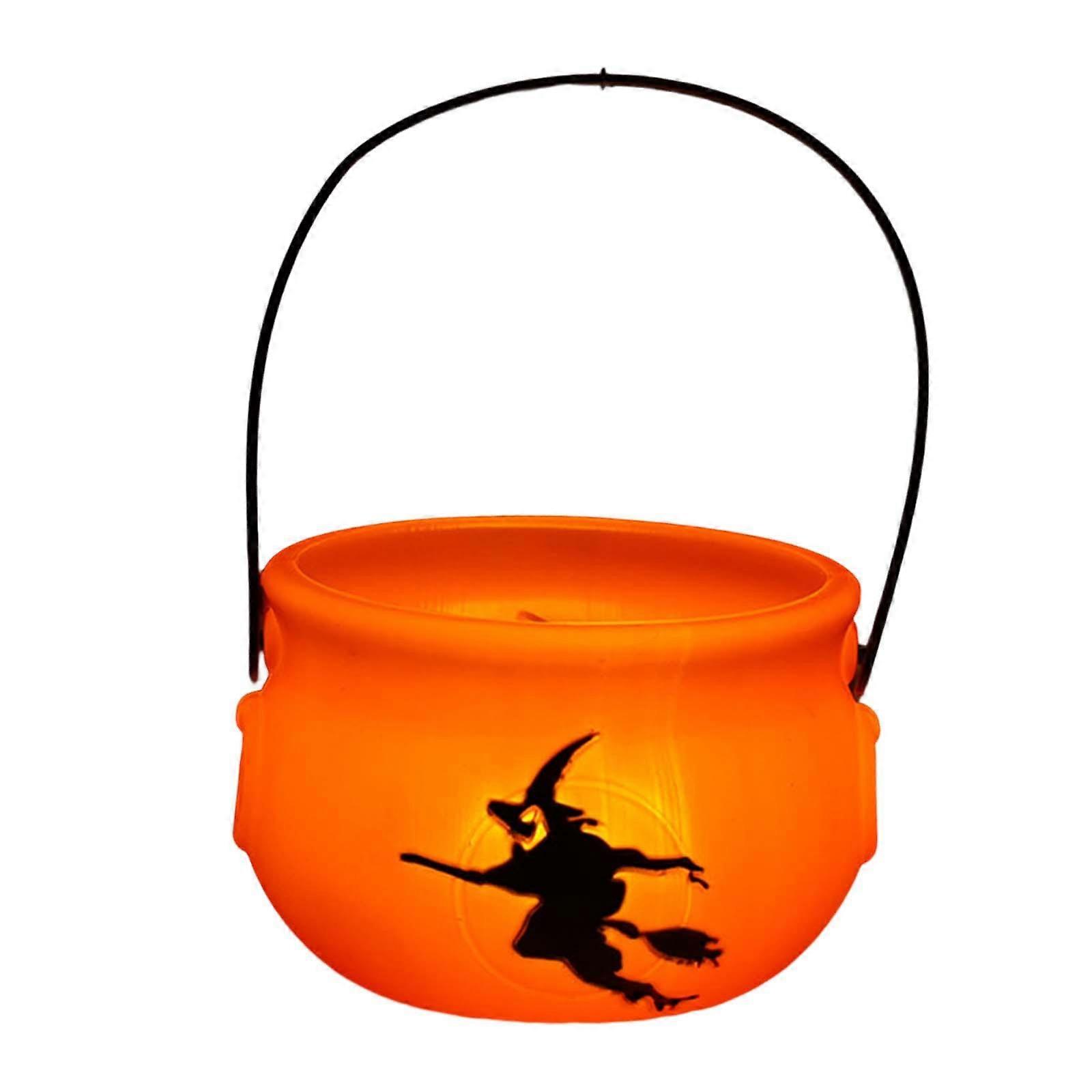 Pumpkin Bucket Candy Pail Container Multipurpose Candy Barrel Candy Bucket Trick