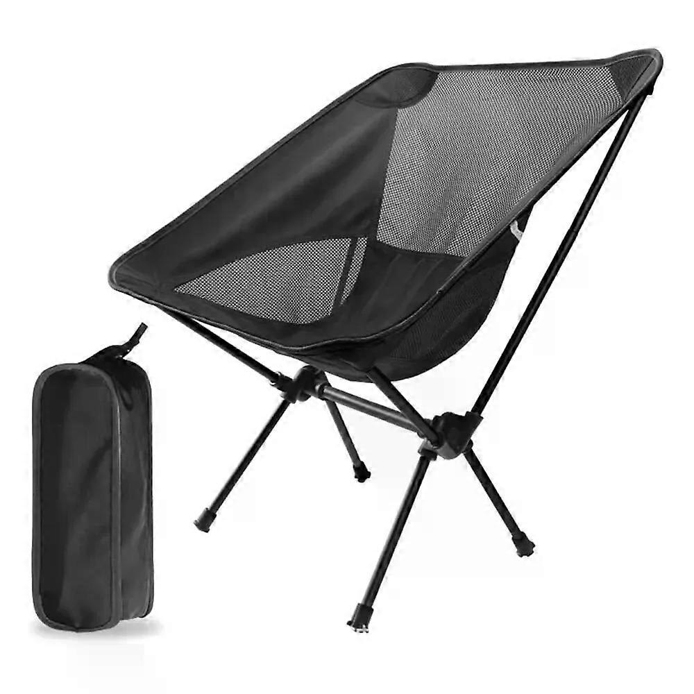 Portable Folding Camping Chair - Black