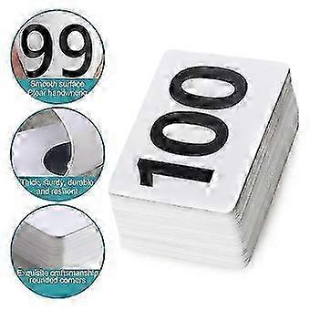 100pcs Table Numbers 1-100,plastic Table Numbers, Double Sided Table Number Cards For Reception Restaurant Table Wedding