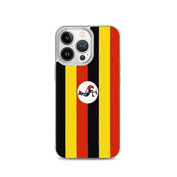 iPhone Case - iPhone 13 Pro - Uganda Flag - Flexible - Multicolor - Vertical
