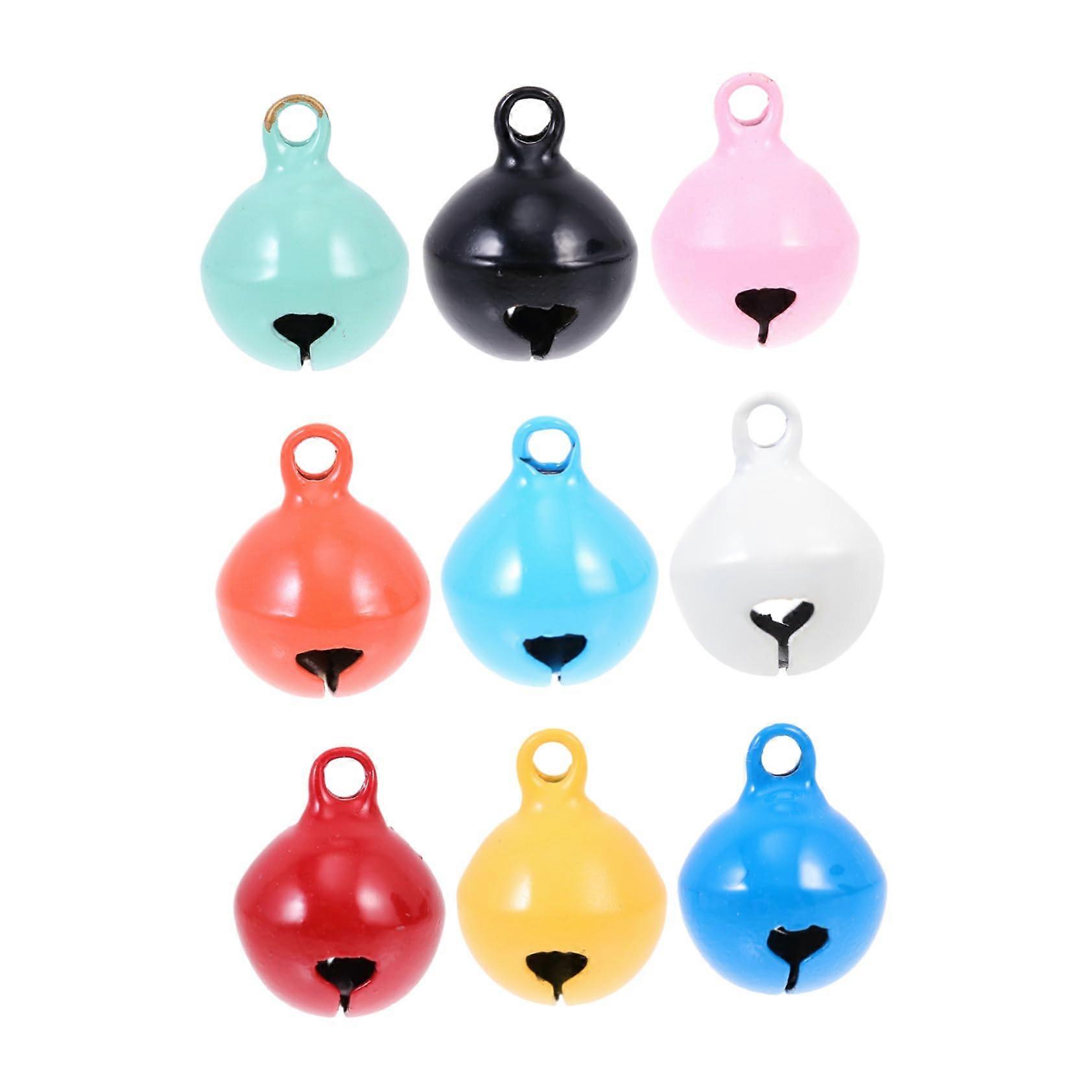 3sets 18 Pcs Painted Color Bells Small DIY Pendant Beads for Jewelry Making Craft Projects and Holiday Decorations Versatile Accessories 18pcs3