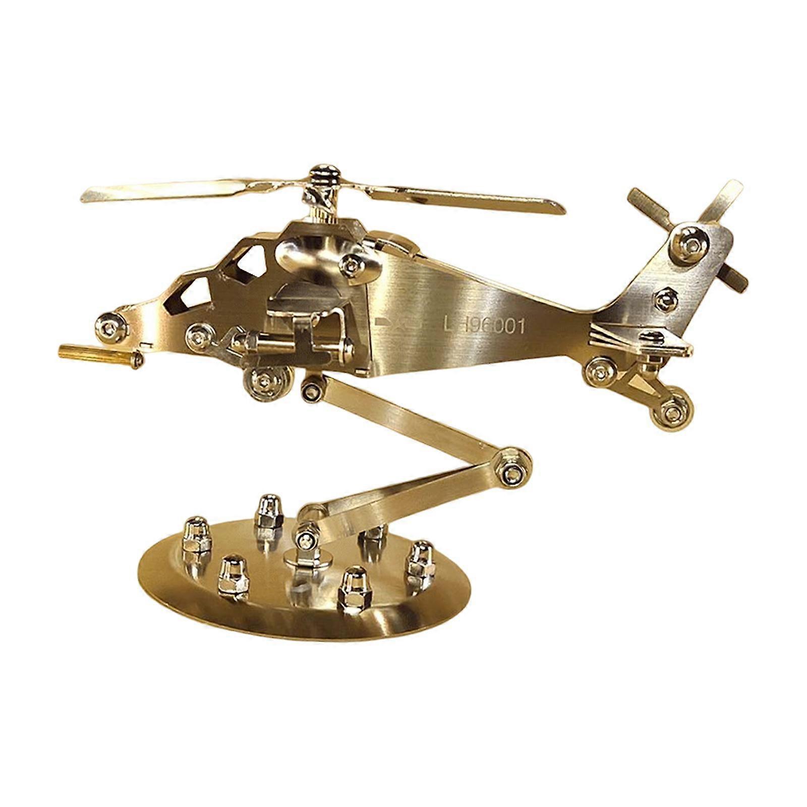 Edelstahl Flugzeug Kampfflugzeug Modell mit Display Stand Sammlung Geschenk