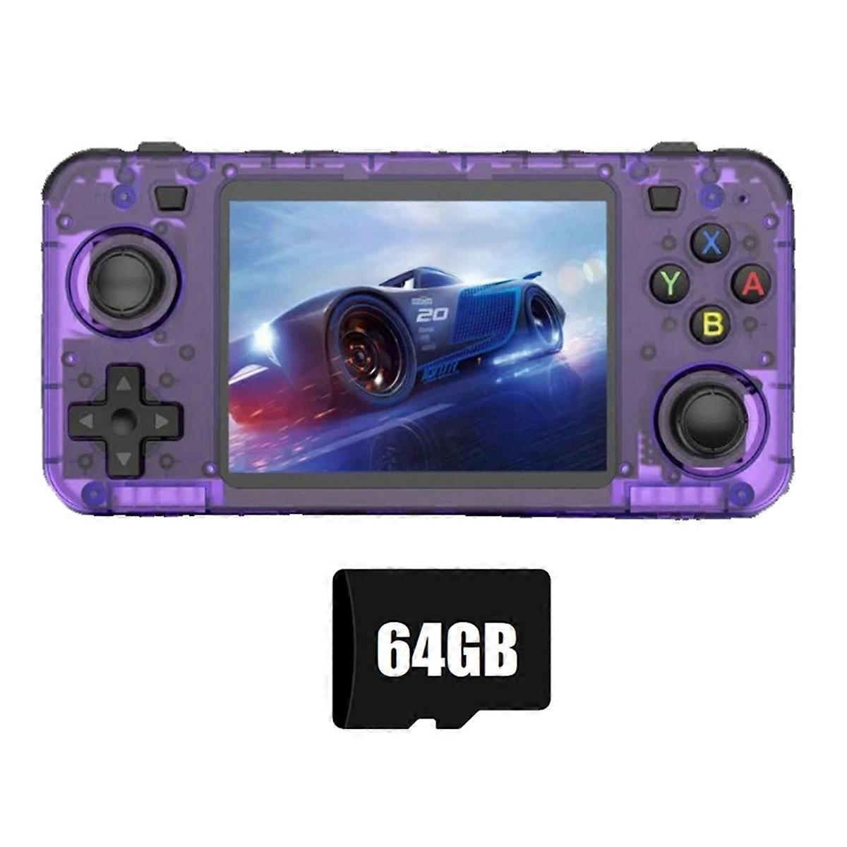 R36H Retro Handheld Game Console 64G 20000+Games Linux 3.5 Inch Portable Pocket Video Player for Ki
