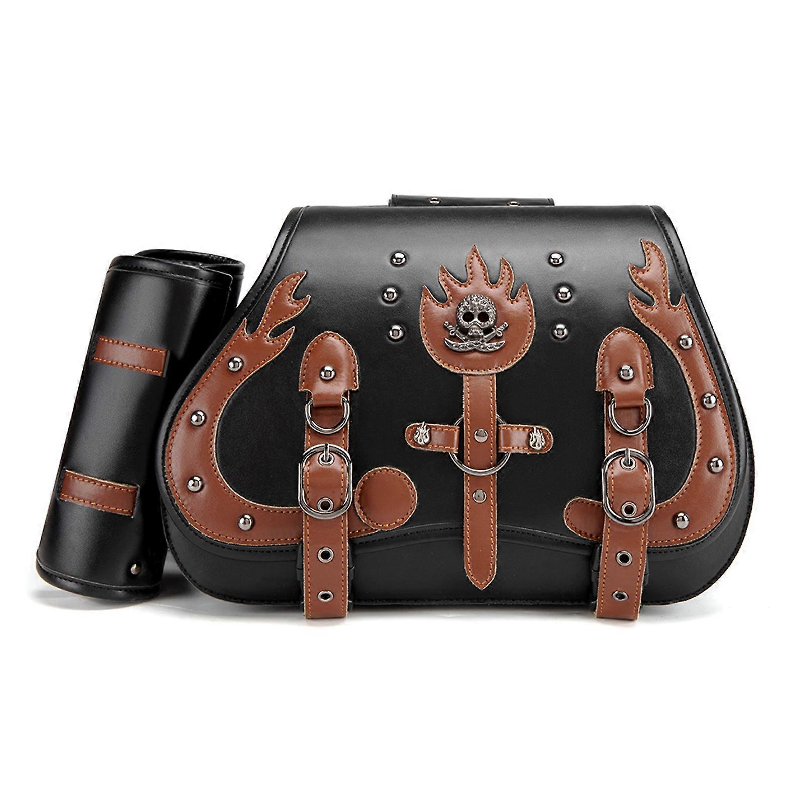 High Capacity Motorcycle Storage Bag in Punk Design Suitable for Convenient Urban Riding Long Lasting Use City Commuters