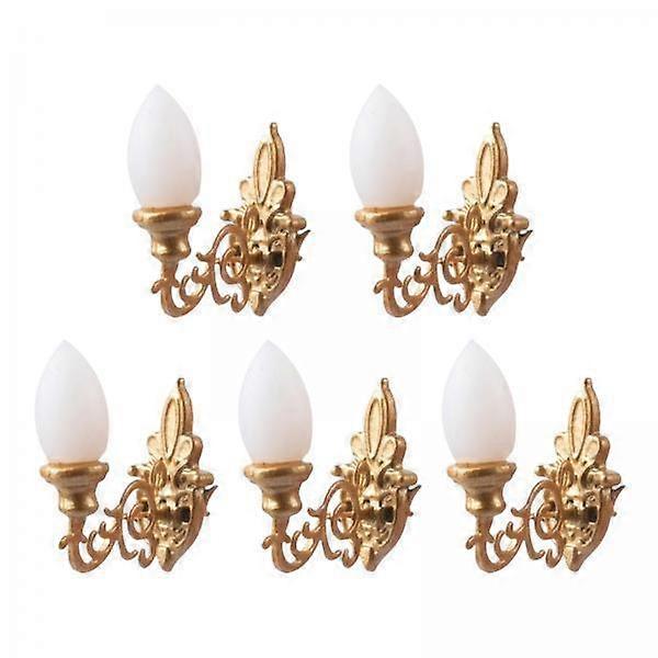 2x 5Pcs Miniature Wall Light Models for Creative Use