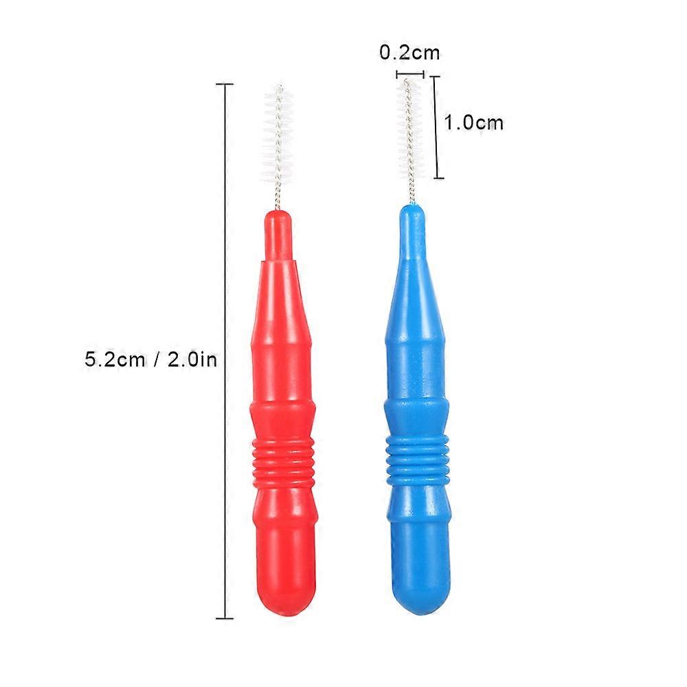 50pcs Interdental Brush Floss Head Tooth Pick Tool Between Teeth Brush Professional Teeth Cleaning Brush