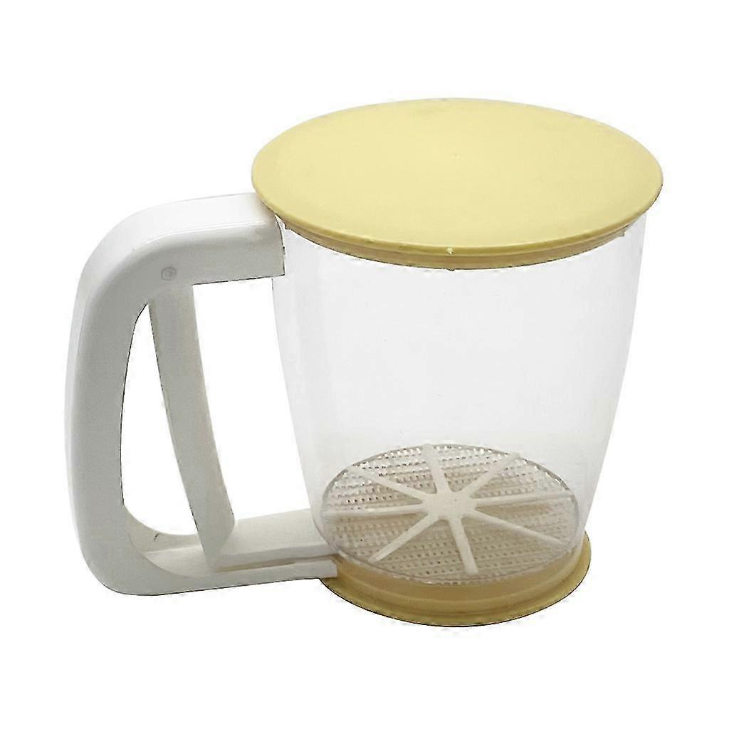 Mehlsieb Filter Kunststoff Pulver Becher Zuckersieb Shaker Mesh Sieb