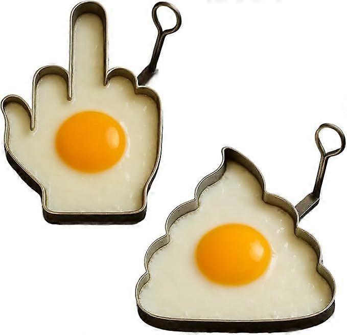 Funny Middle Finger Egg Mold,DIY Kitchen Accessories,Unique Shaped Eggs Fired Mold, Mould Frying Egg, Novelty Shaper, Rude Gifts Eggs Lovers