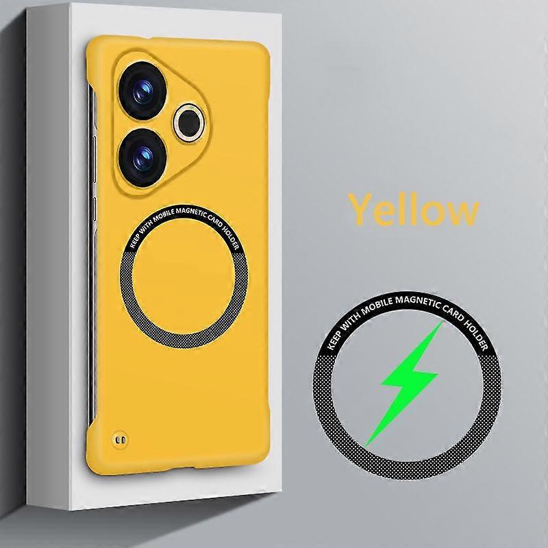 Frameless Magnetic for Magsafe Slim Case for Realme GT 6 6T Neo6 SE Wireless Charging Matte Hard Back Cover for Realme GT6 T Neo6SE Ultra-Thin