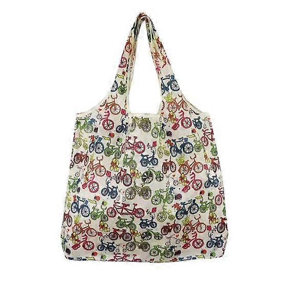 Practical Eco-friendly Keep Tidy Easily Cleaning Flower Pattern Shopping Bag Outdoor Handbag for Mall Beach Tote