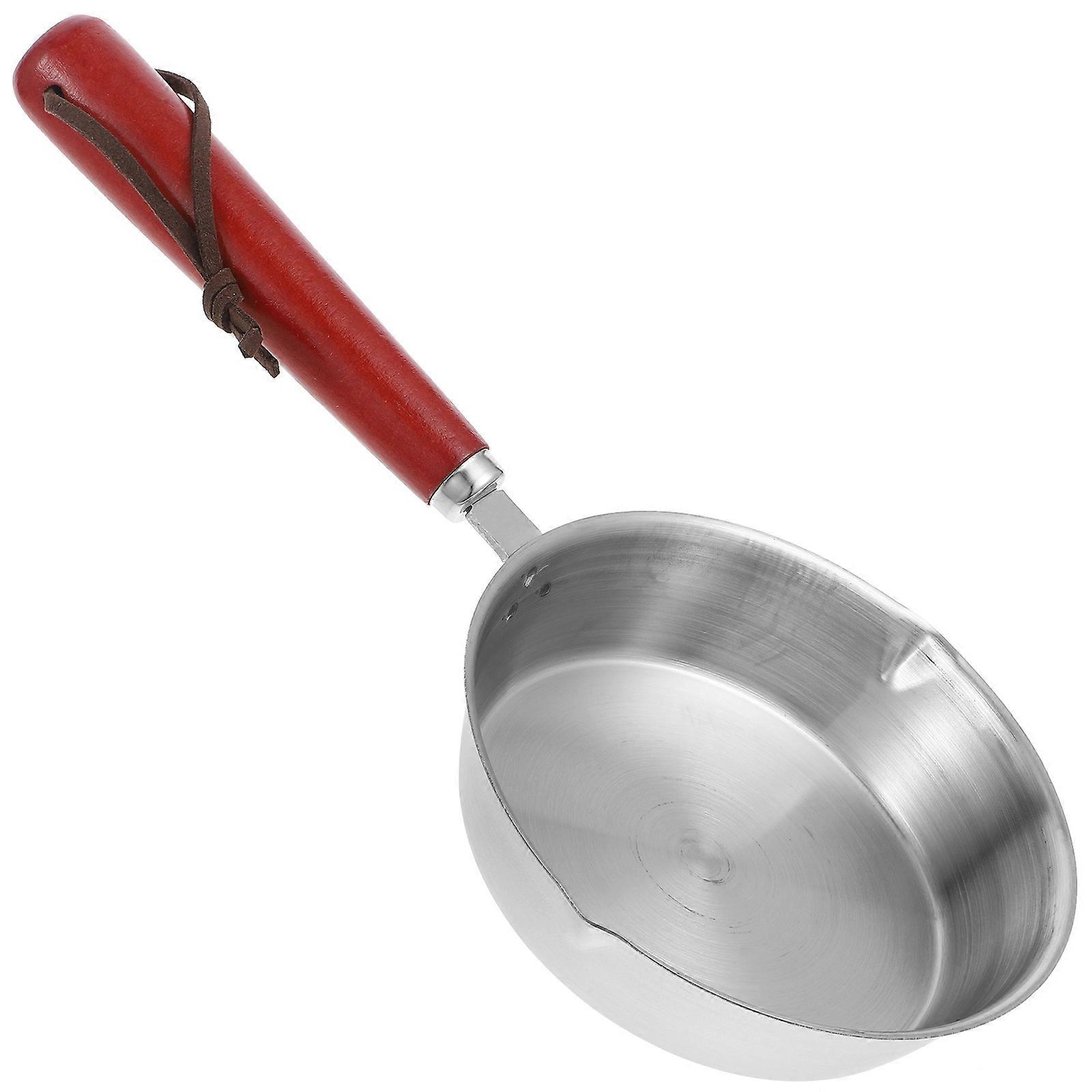 Compact Stainless Steel Nonstick Frying Pan for Eggs, Pancakes & Multi Function Cooking with Comfortable Handle