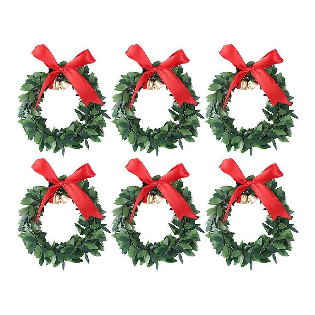 Decorative Wreath with Bow Bell, Enhance Your Space with This Festive Hanging Item